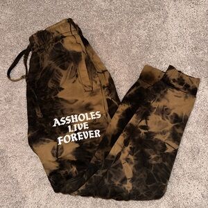Assholes live forever sweat pants